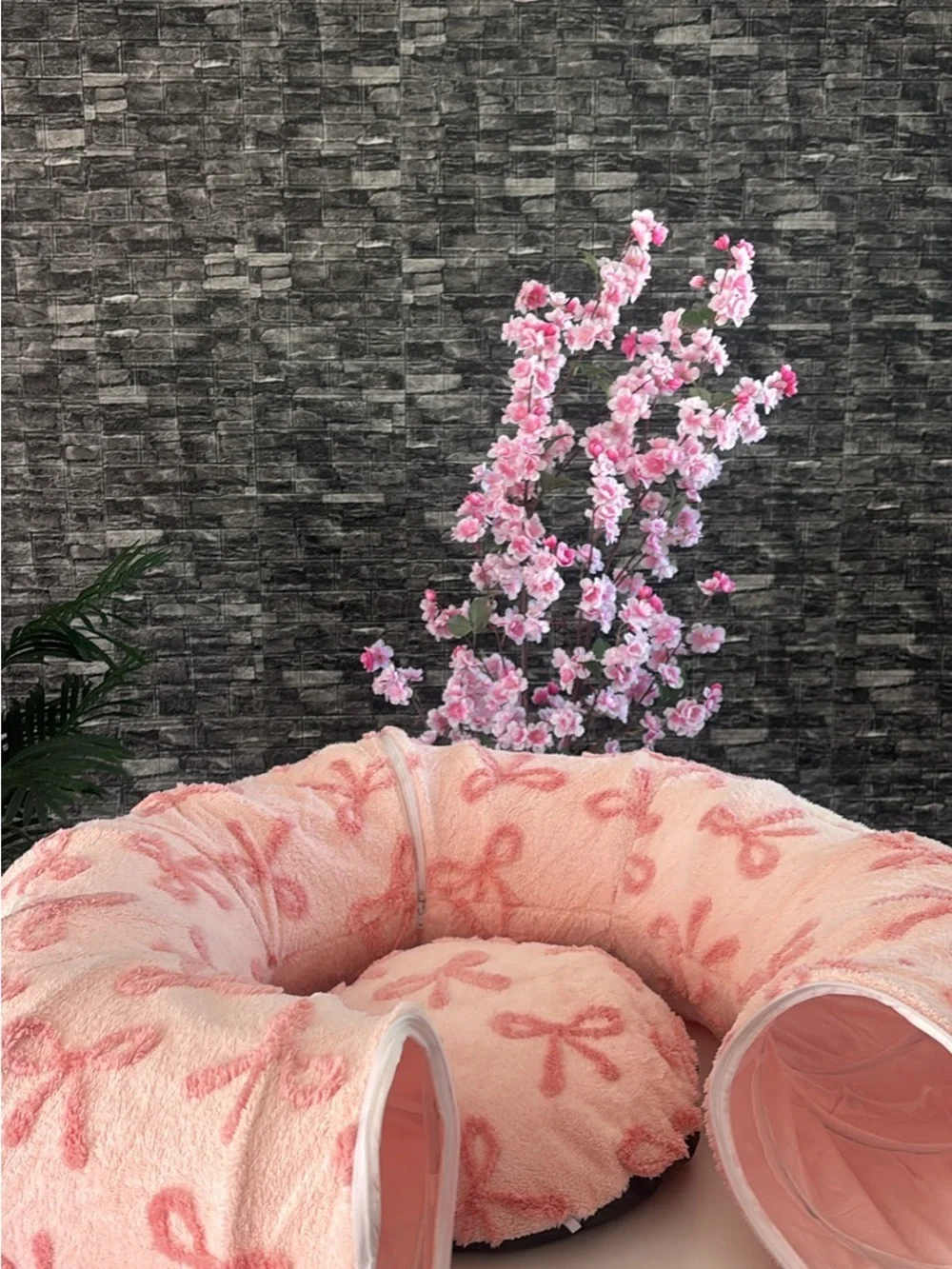 BEDSURE PINK BOWS CAT TUNNEL 💕🐈‍⬛